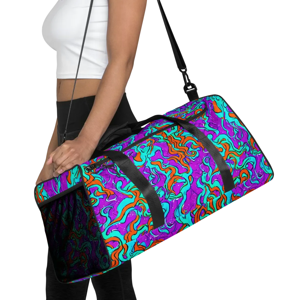 Psychic Ribbons on Duffle Bag — Front