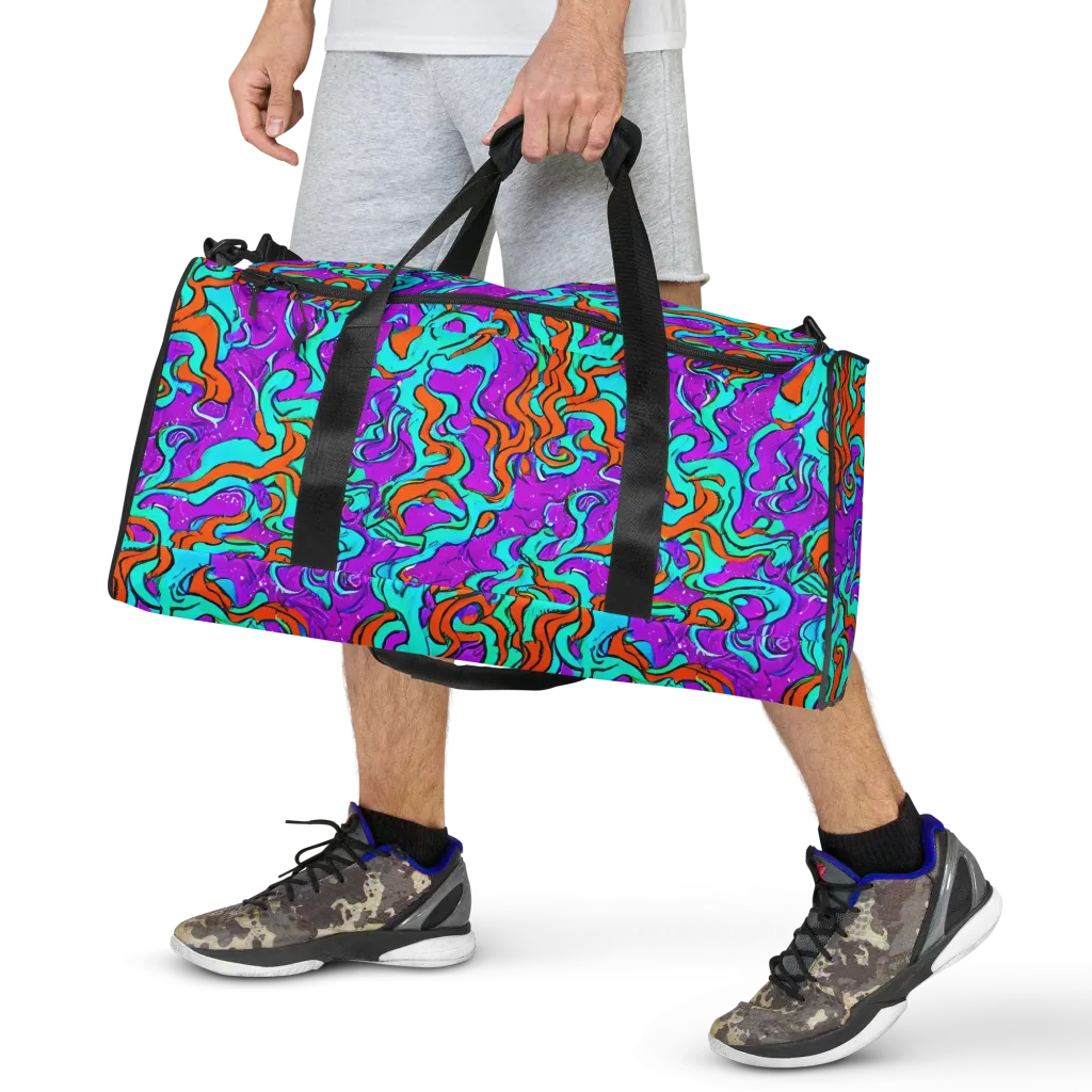 Psychic Ribbons on Duffle Bag — Front