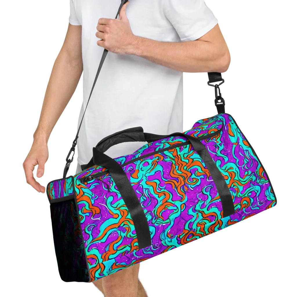 Psychic Ribbons on Duffle Bag — Right Front