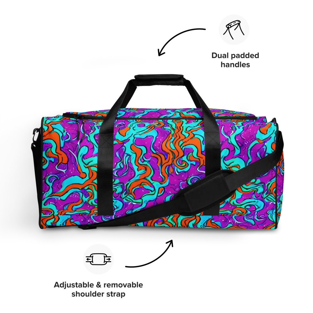 Psychic Ribbons on Duffle Bag — Front