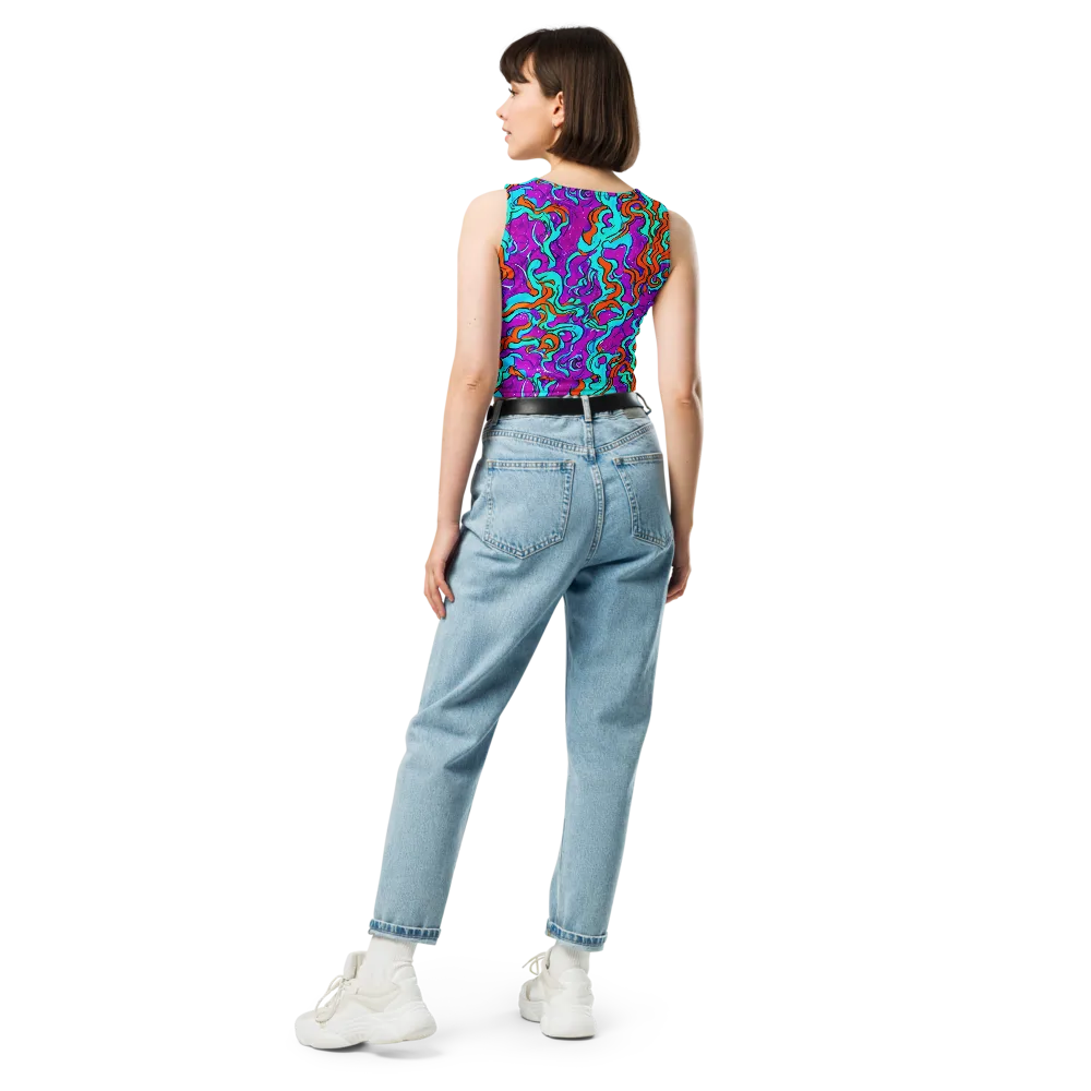 Psychic Ribbons on Crop Top — Back