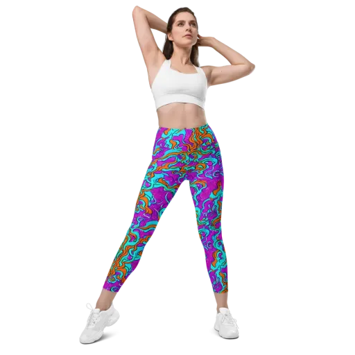 Psychic Ribbons on a Leggings with Pockets