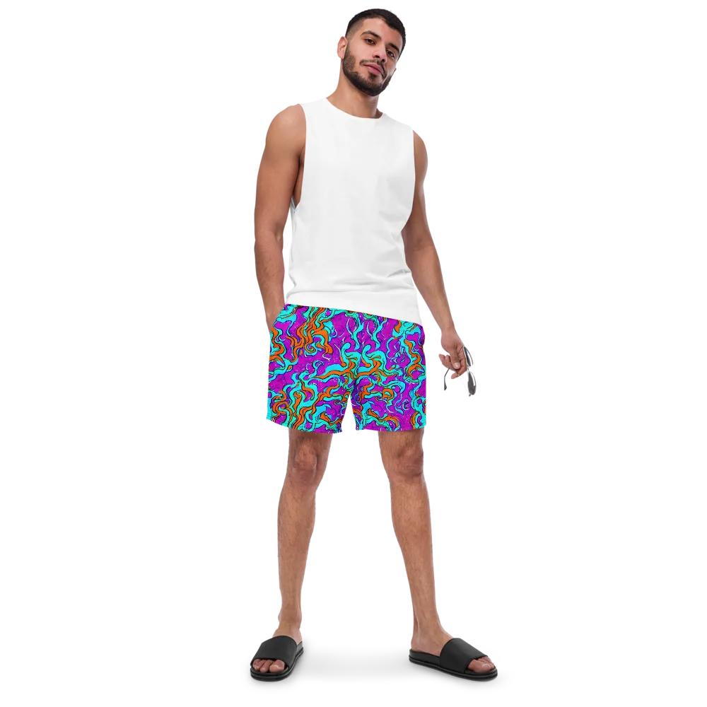 Psychic Ribbons on Swim Trunks — Front