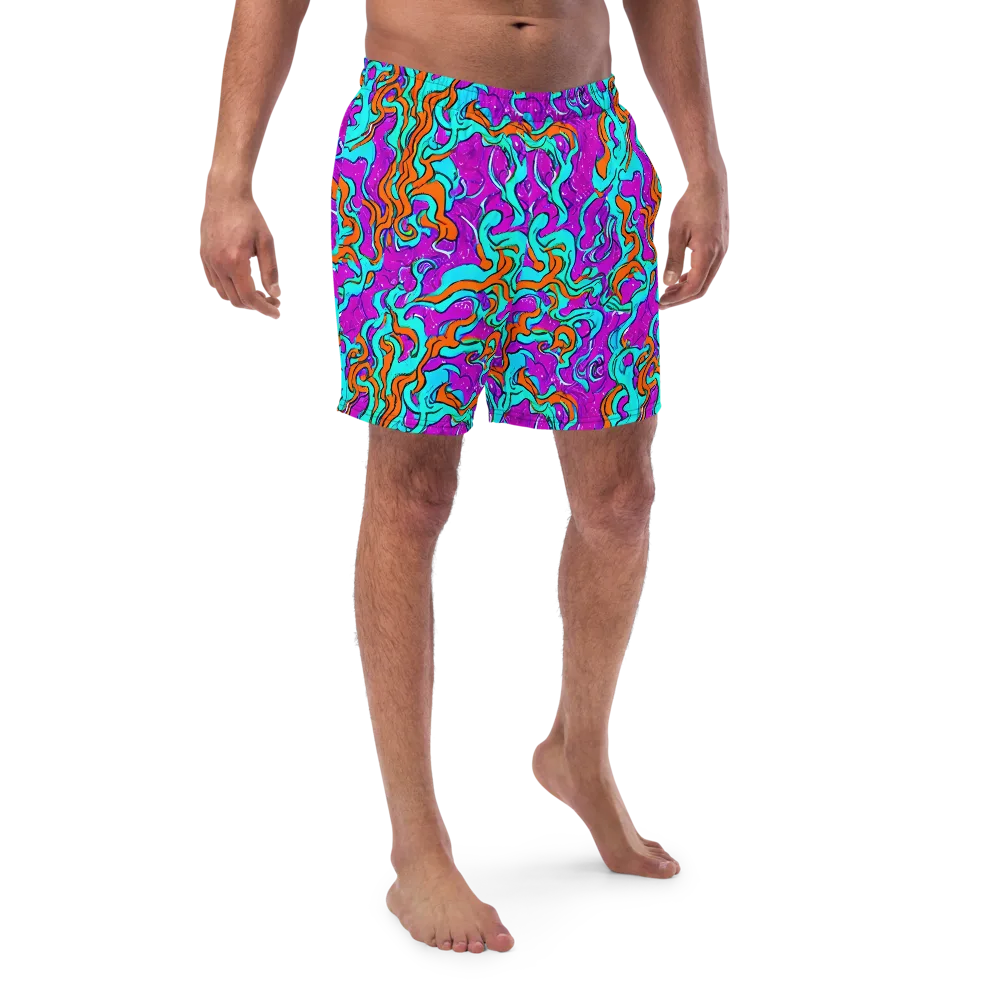 Psychic Ribbons on Swim Trunks — Front