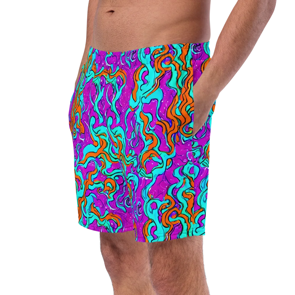 Psychic Ribbons on Swim Trunks — Left Front