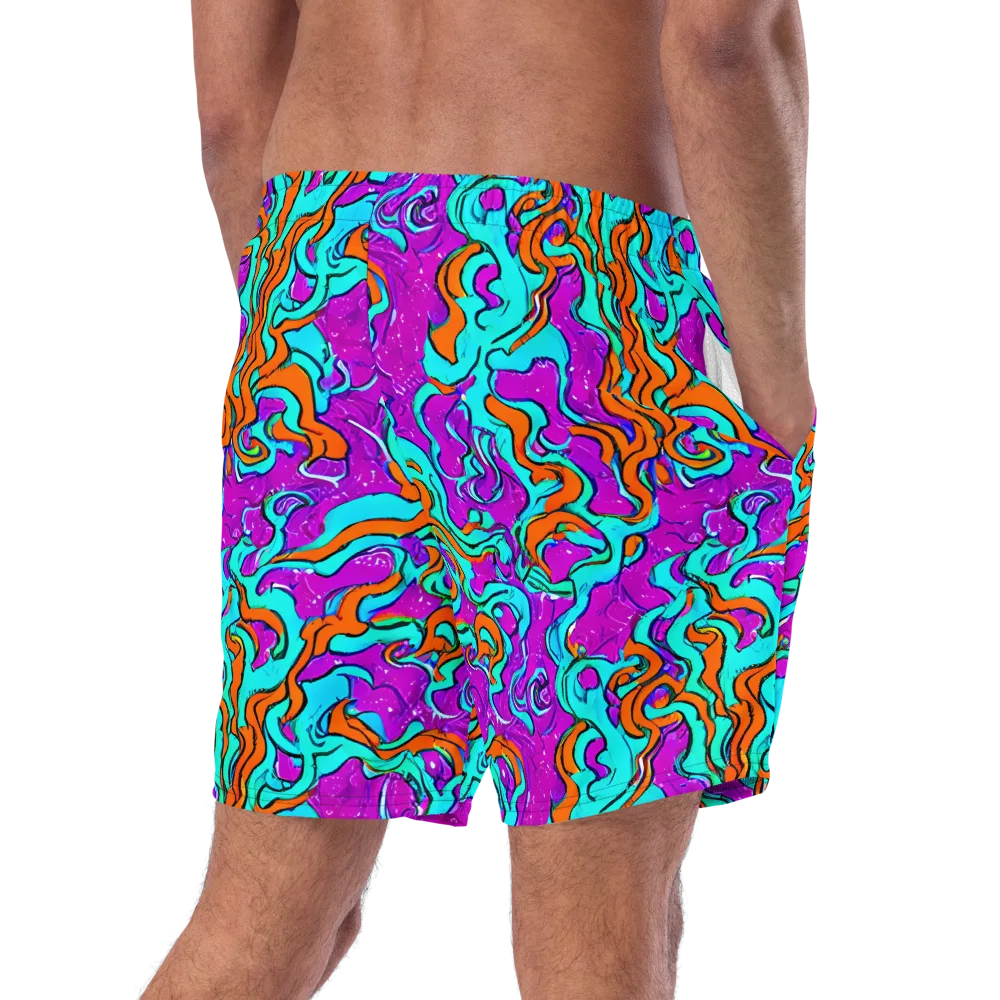 Psychic Ribbons on Swim Trunks — Right Back