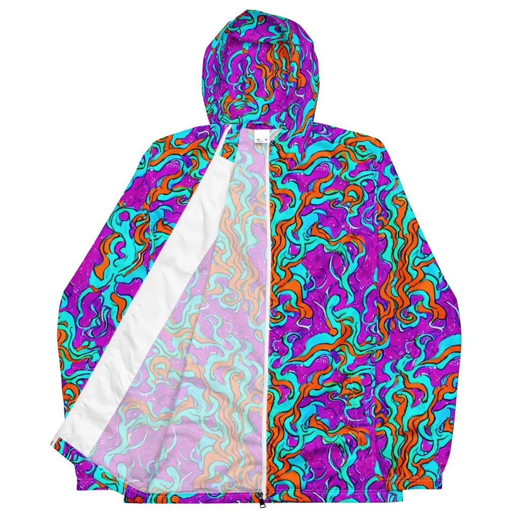 Psychic Ribbons on Men's Windbreaker — Front