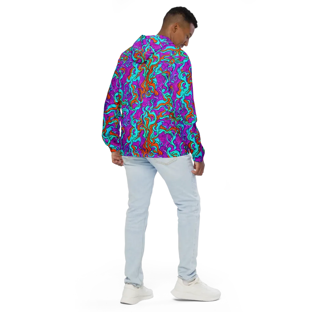 Psychic Ribbons on Men's Windbreaker — Back