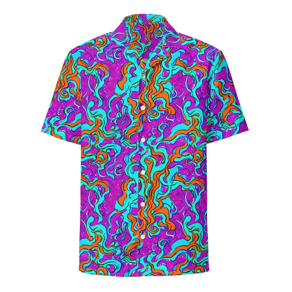 Psychic Ribbons on Button Shirt — Front