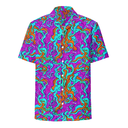 Psychic Ribbons on a Button Shirt