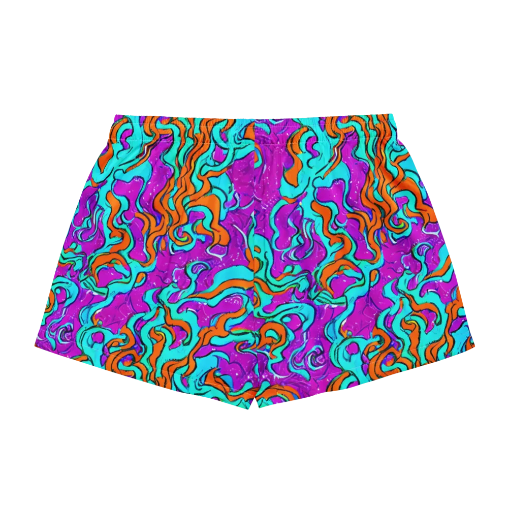 Psychic Ribbons on Women's Pajama Shorts — Back