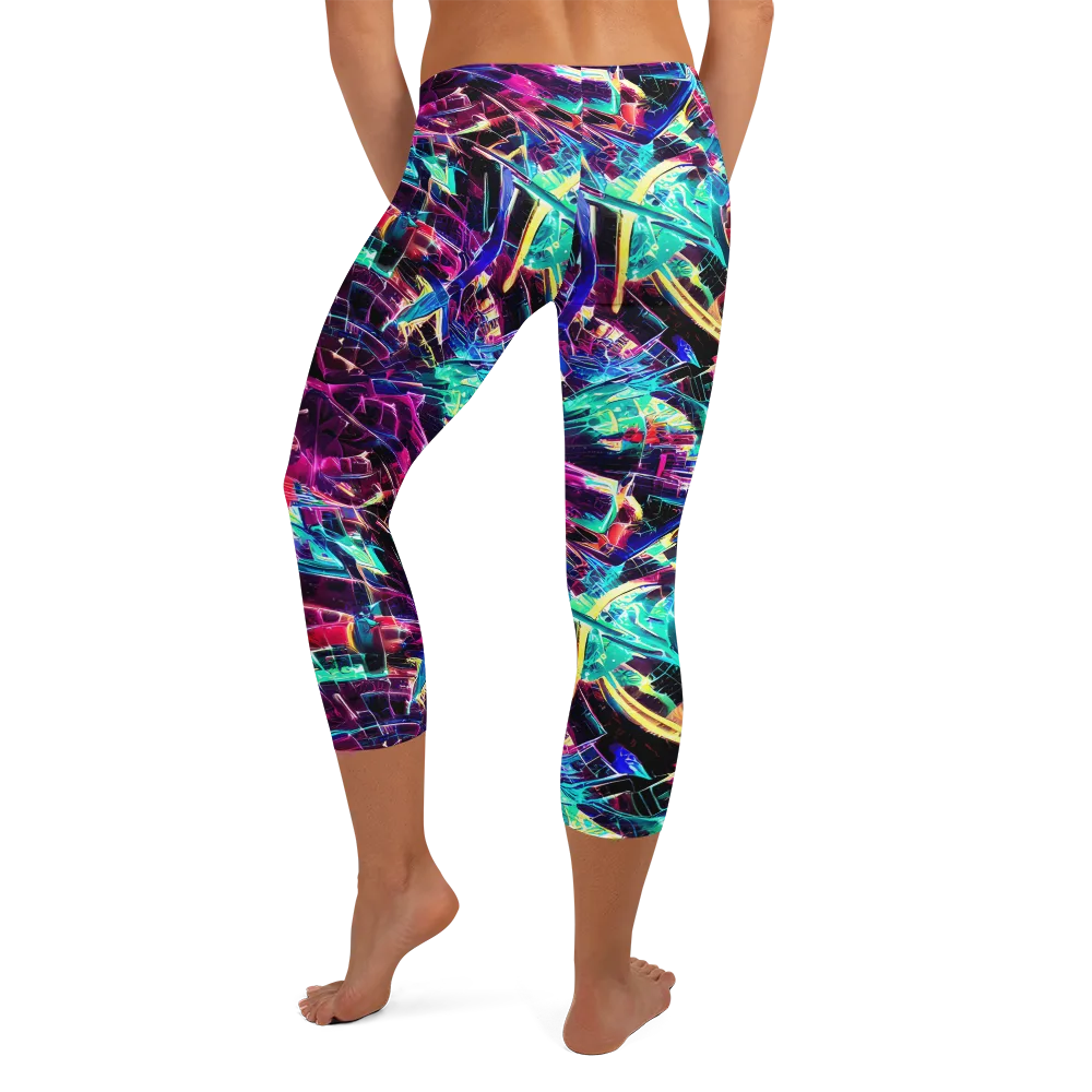 Plasma Pulse on Capri Leggings — Back