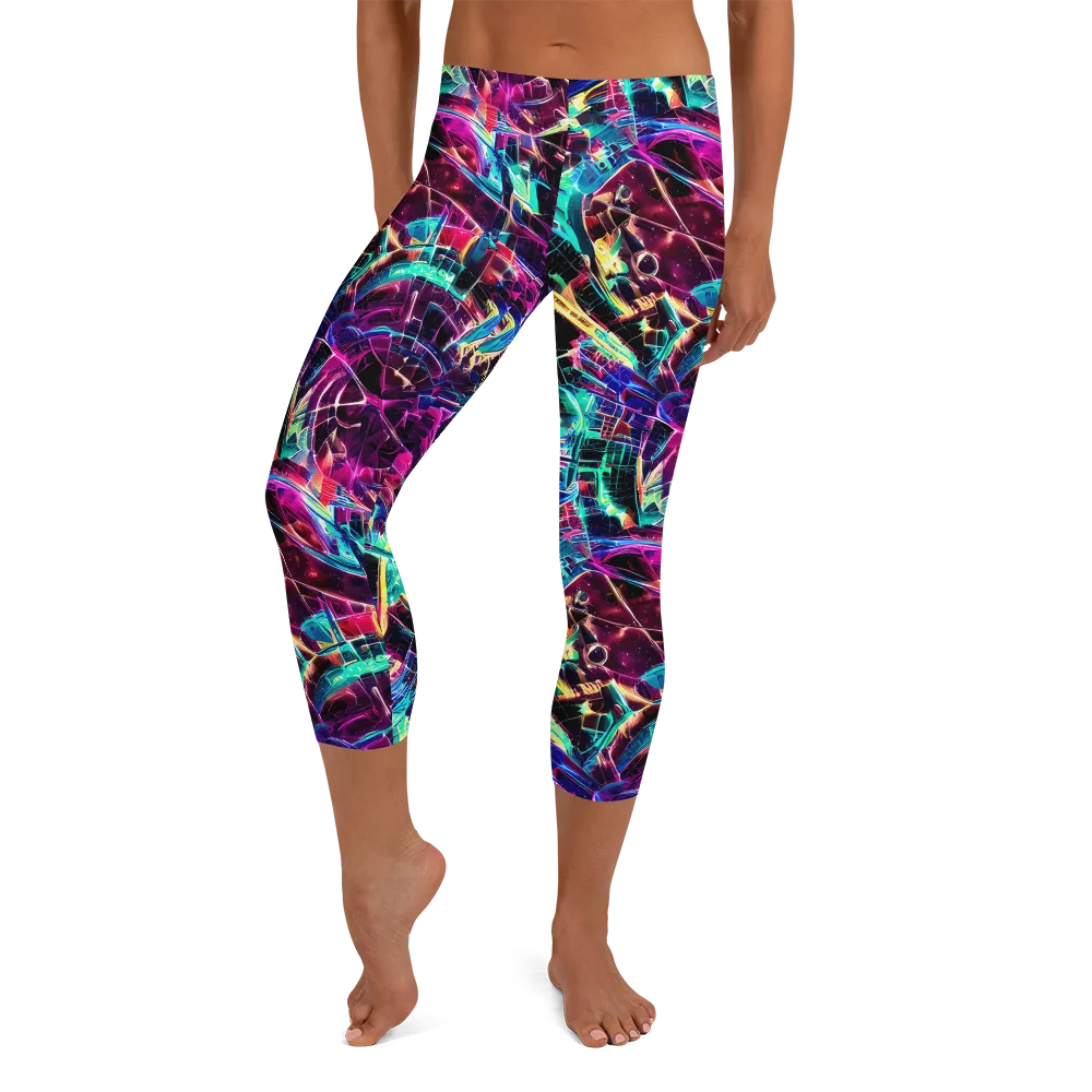 Plasma Pulse on Capri Leggings — Front