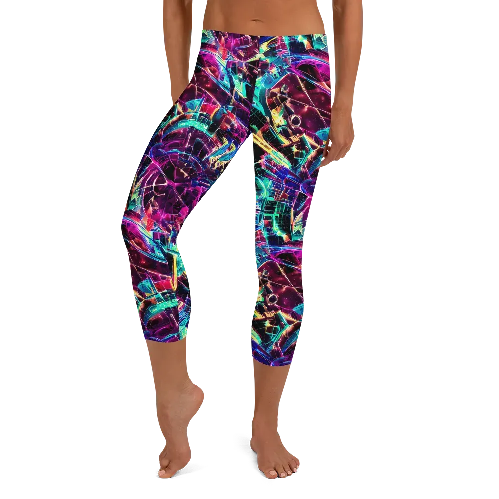Plasma Pulse on Capri Leggings — Front