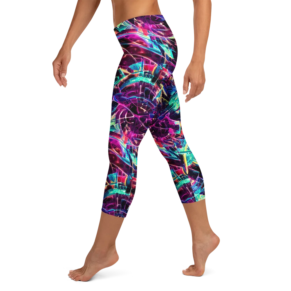 Plasma Pulse on Capri Leggings — Left