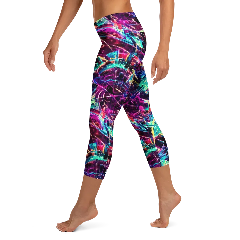 Plasma Pulse on Capri Leggings — Left