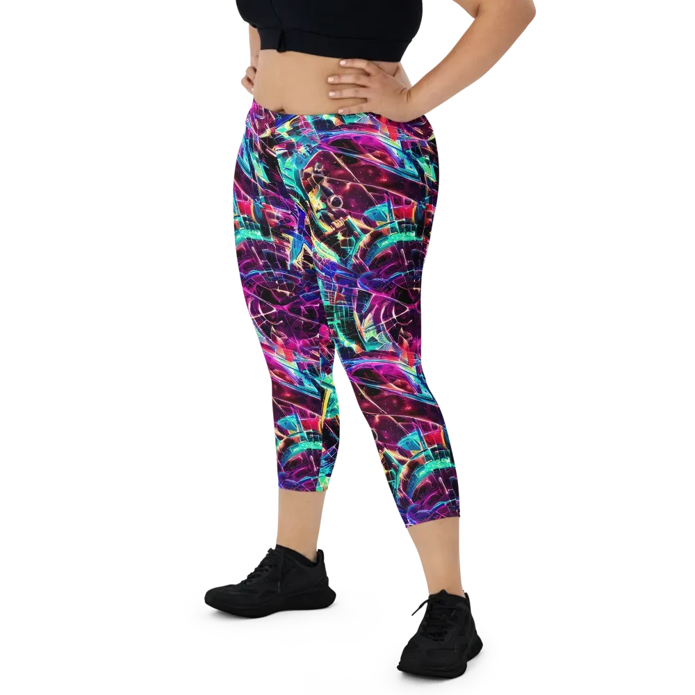 Plasma Pulse on Capri Leggings — Front