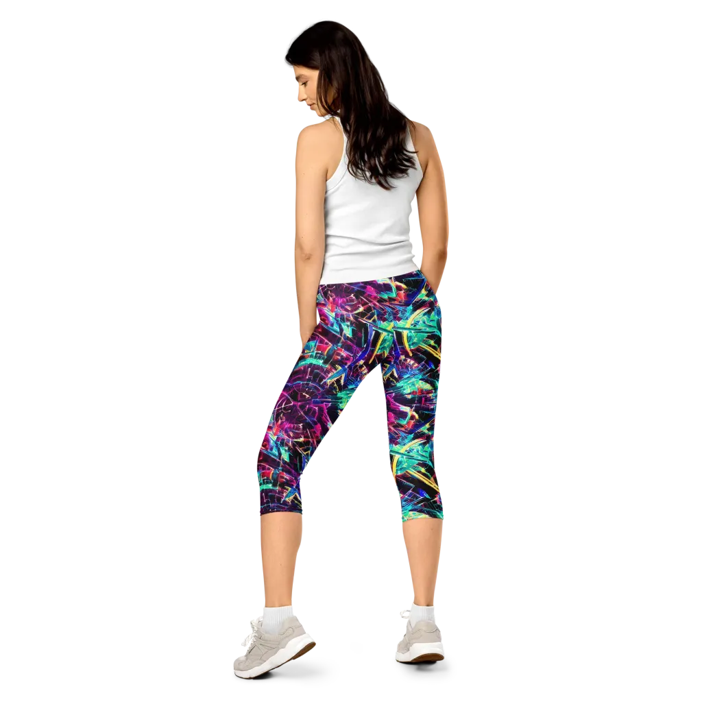 Plasma Pulse on Capri Leggings — Back