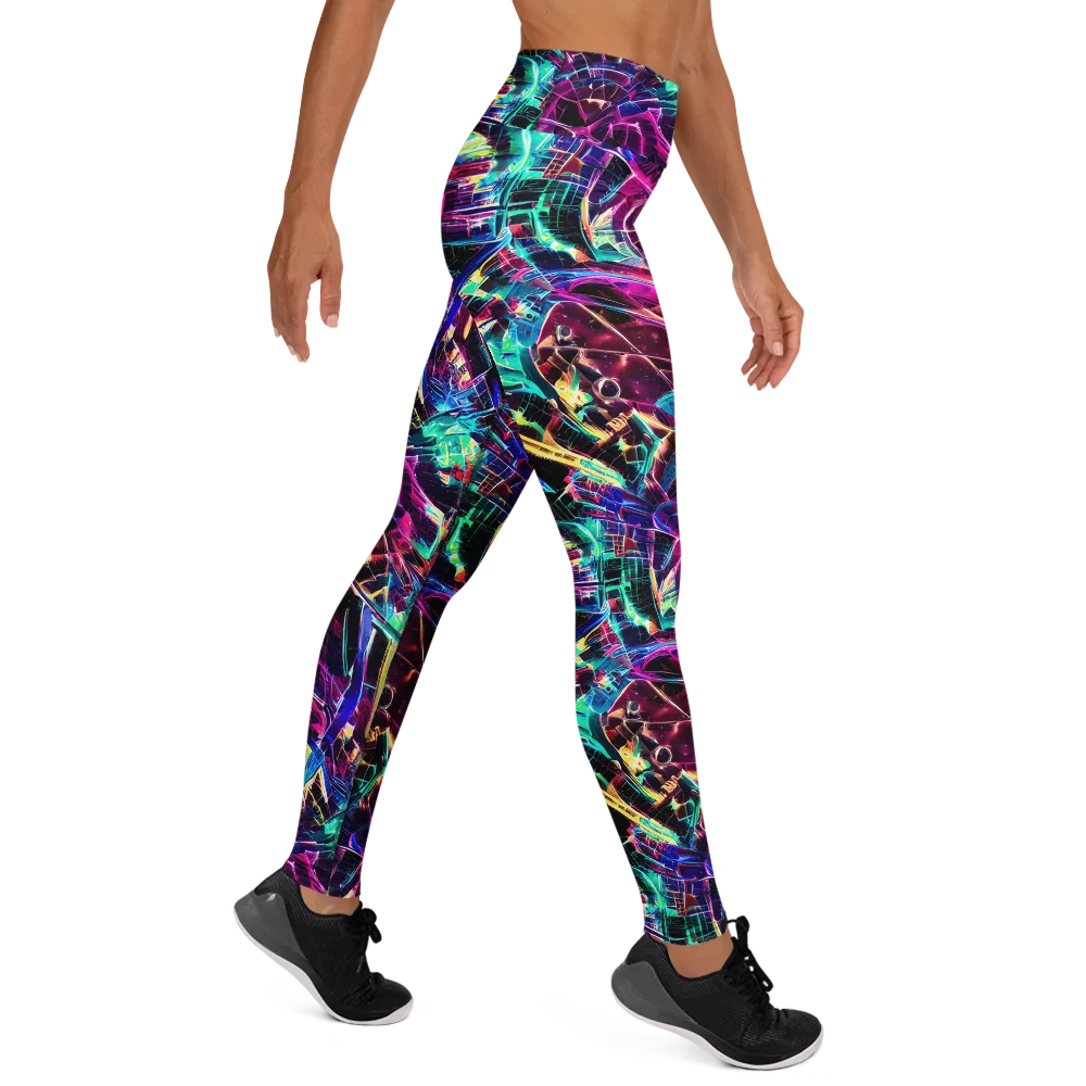 Plasma Pulse on Yoga Leggings — Right