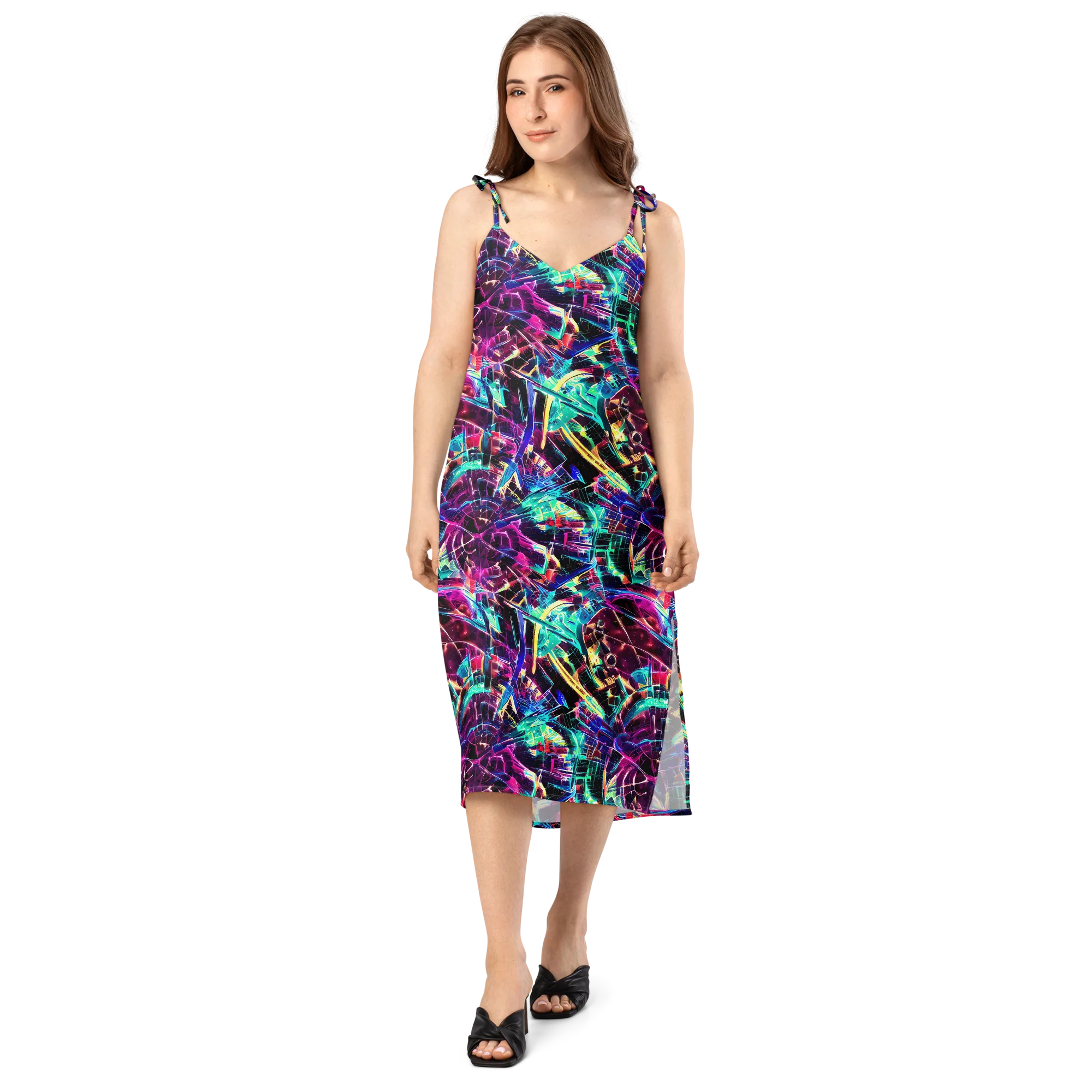 Plasma Pulse on Slip Dress — Front