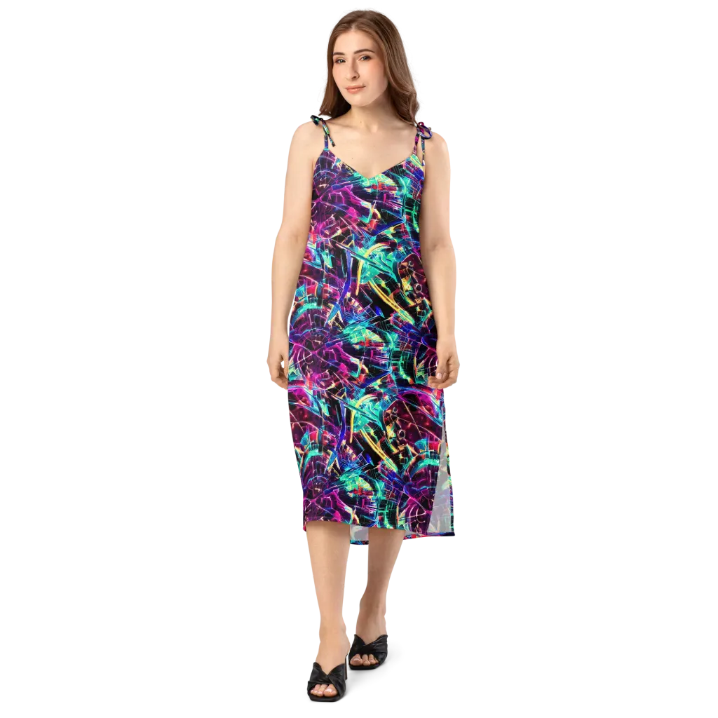 Plasma Pulse on Slip Dress — Front