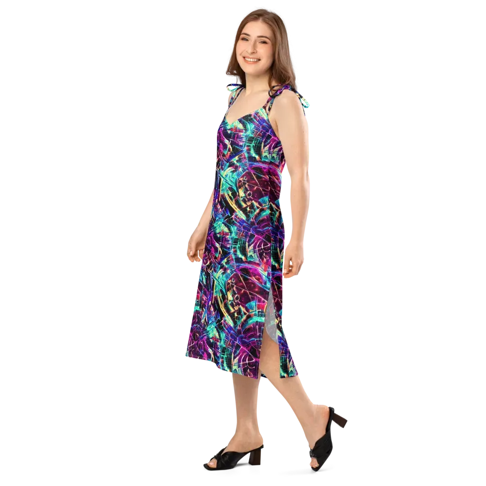 Plasma Pulse on Slip Dress — Left Front