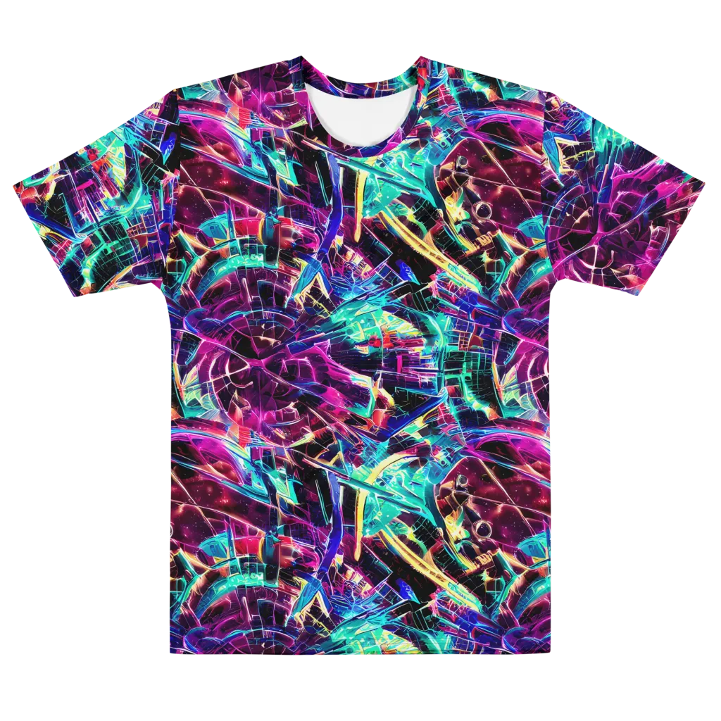 Plasma Pulse on Men's Cotton Crew Neck T-Shirt — Front