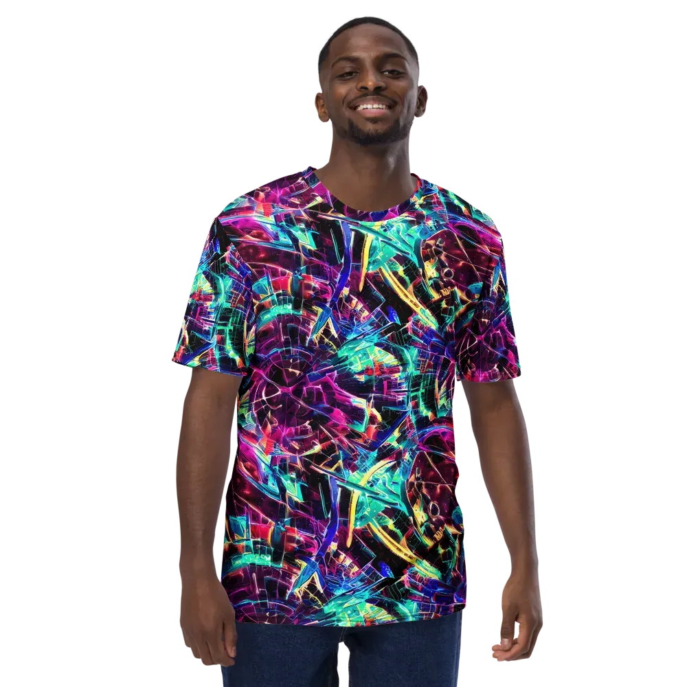 Plasma Pulse on Men's Crew Neck T-Shirt — Front