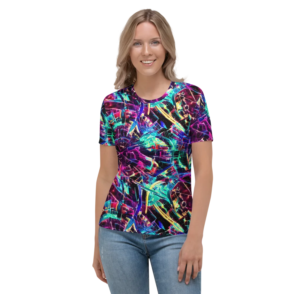 Plasma Pulse on Women's Crew Neck T-Shirt — Front