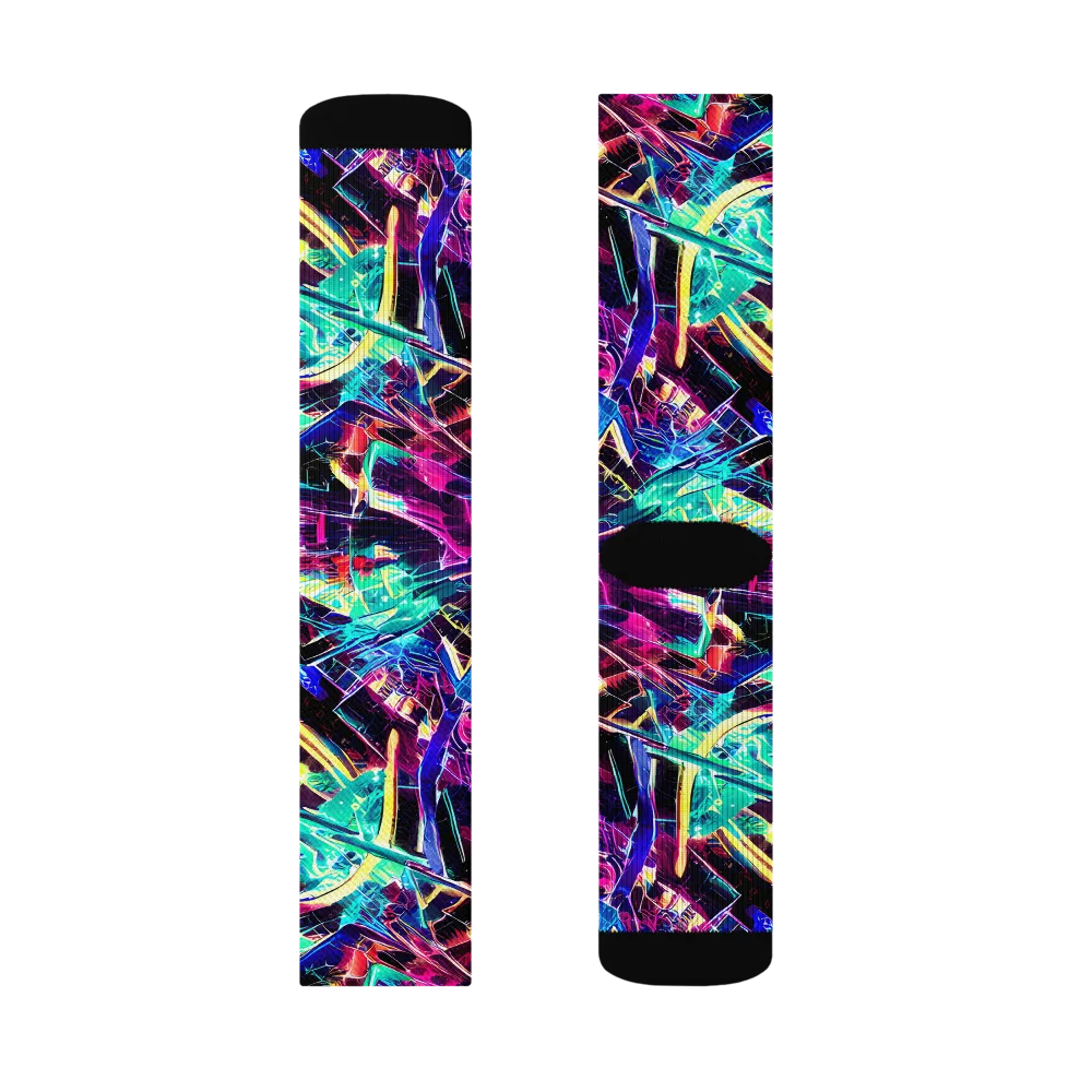 Plasma Pulse on Socks — Left Sock