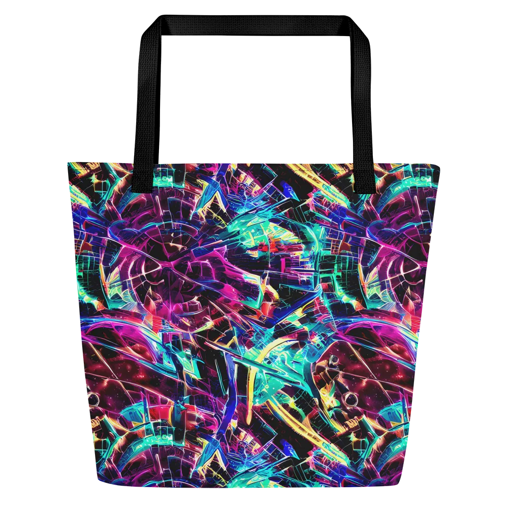 Plasma Pulse on Large Tote Bag W/ Pocket — Front