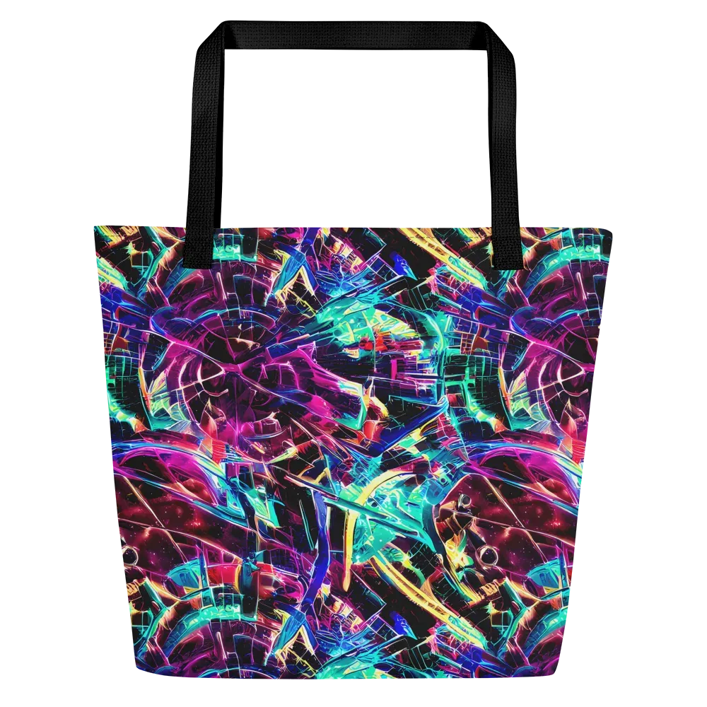 Plasma Pulse on Large Tote Bag W/ Pocket — Front