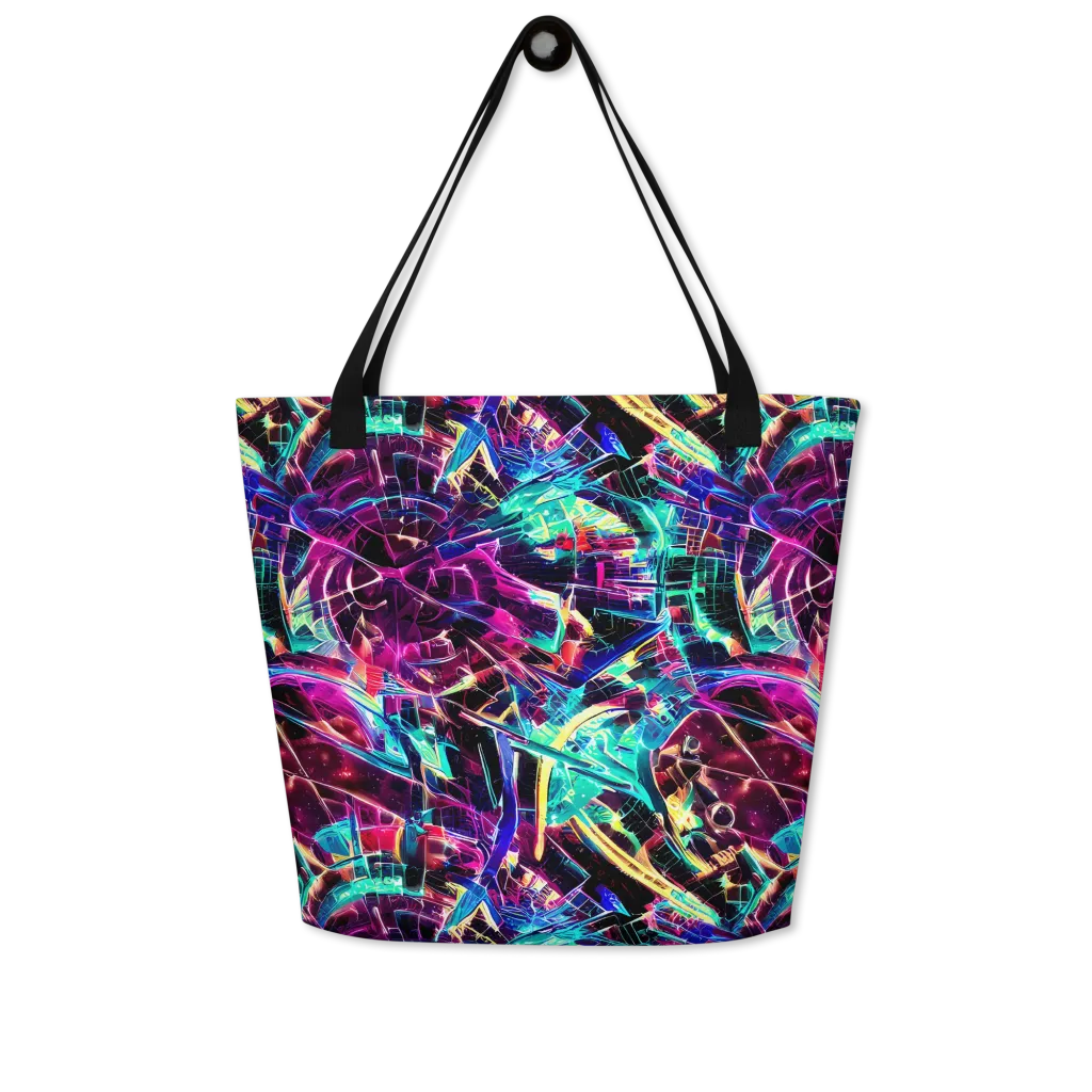 Plasma Pulse on Large Tote Bag W/ Pocket — Front