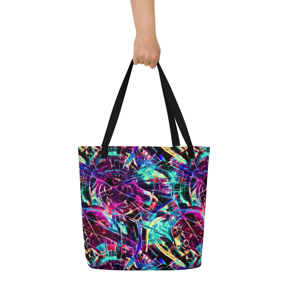 Plasma Pulse on Large Tote Bag W/ Pocket — Front