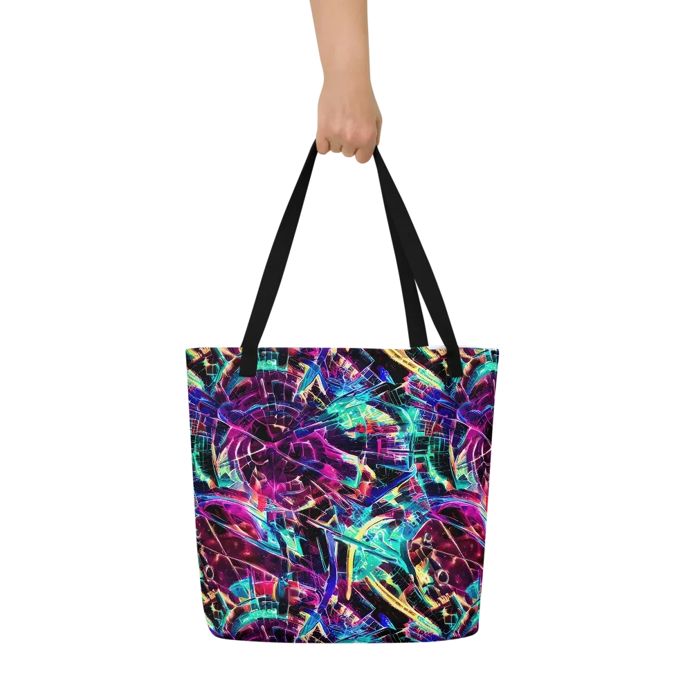 Plasma Pulse on Large Tote Bag W/ Pocket — Front