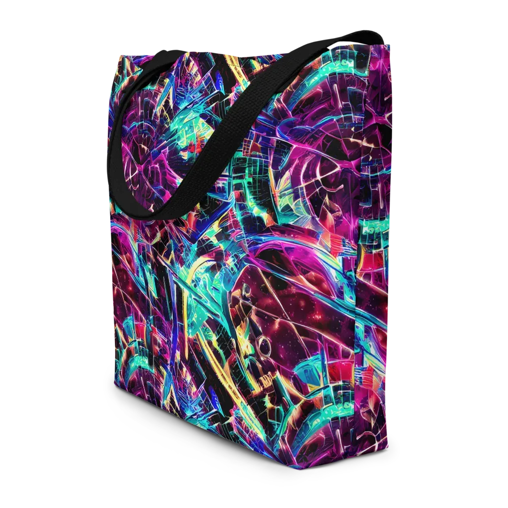 Plasma Pulse on Large Tote Bag W/ Pocket — Front