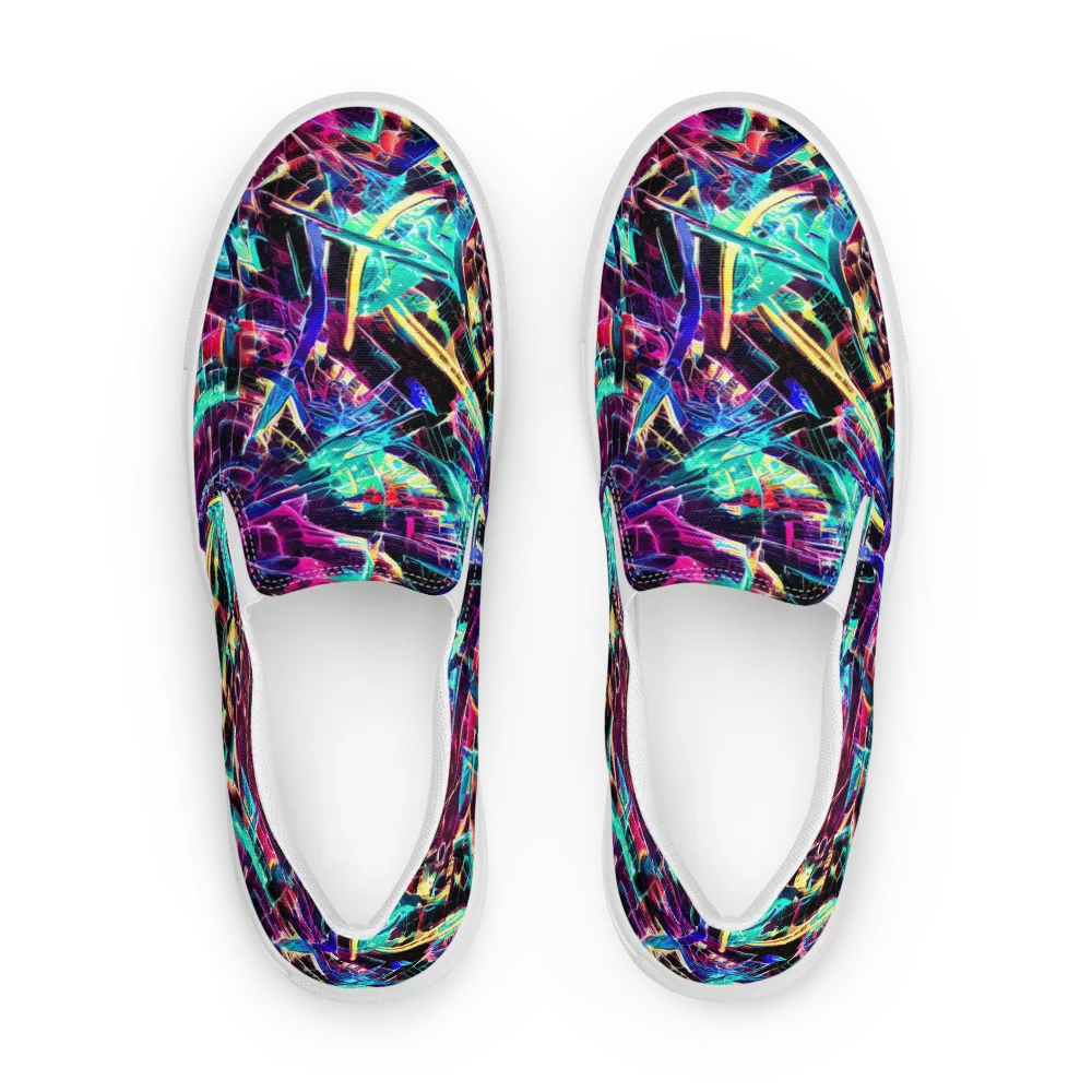 Plasma Pulse on Women's Slip-On Canvas Shoes — Front