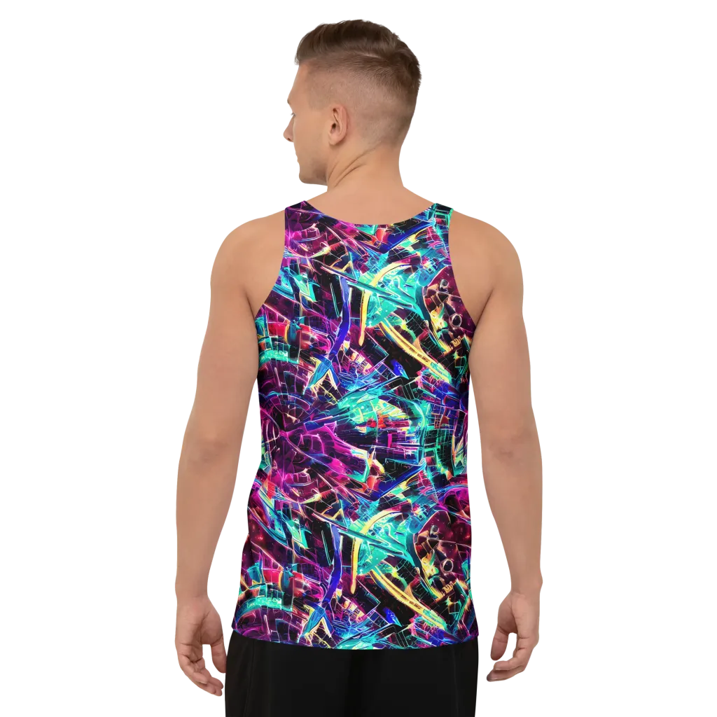 Plasma Pulse on Men's Tank Top — Back