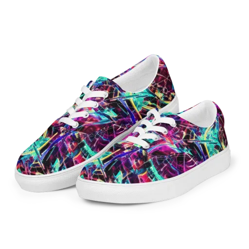 Plasma Pulse on a Men's Lace-Up Canvas Shoes
