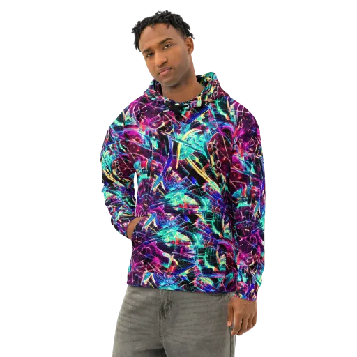 Plasma Pulse on a Cotton Hoodie