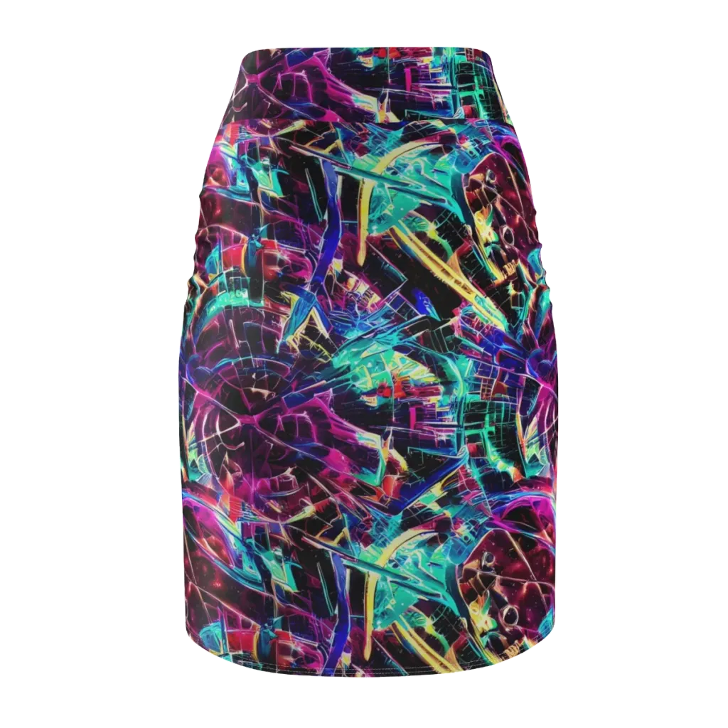 Plasma Pulse on Pencil Skirt — Back