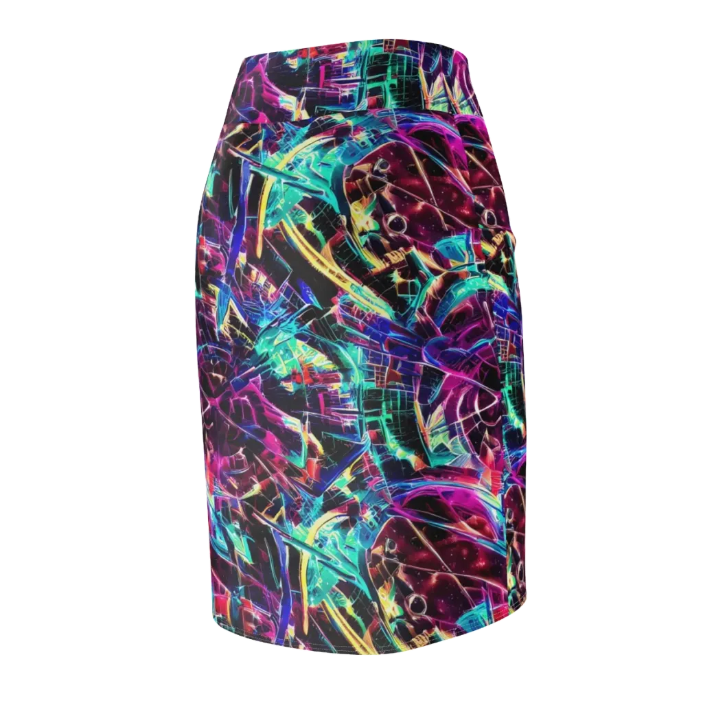 Plasma Pulse on Pencil Skirt — Back Side