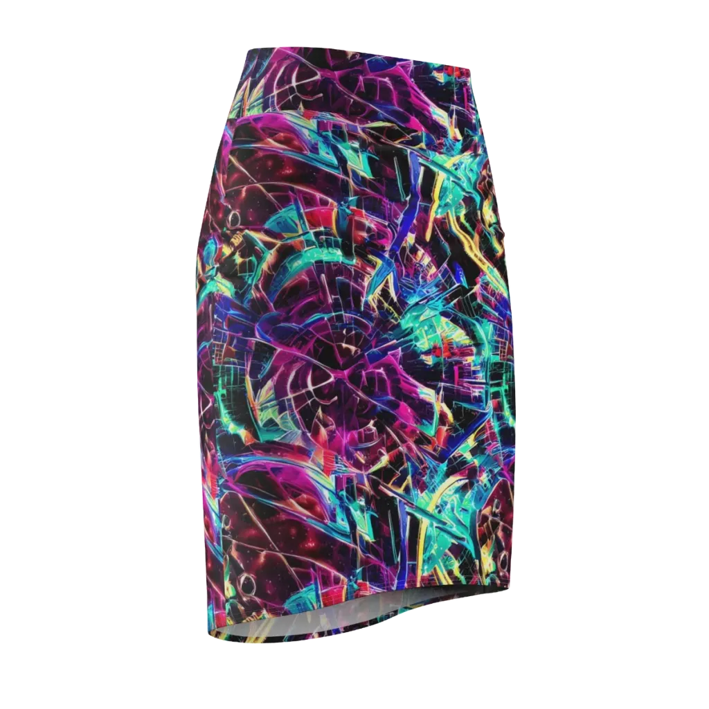 Plasma Pulse on Pencil Skirt — Front Side