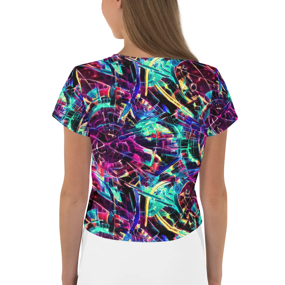 Plasma Pulse on Crop Tee — Back