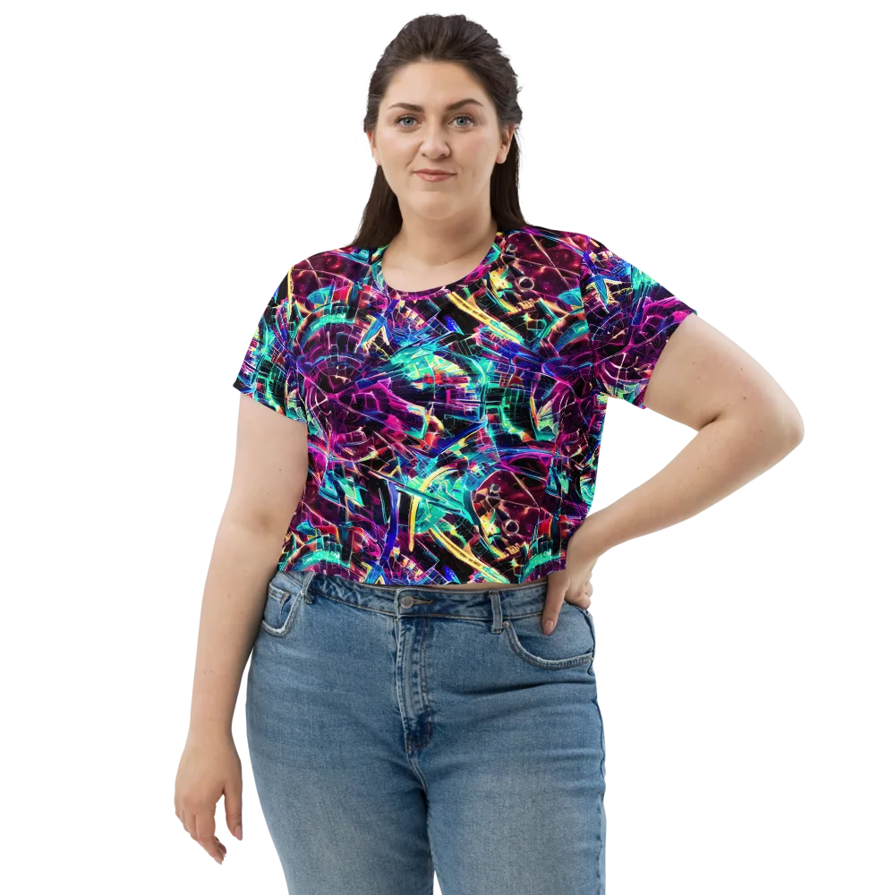 Plasma Pulse on Crop Tee — Front