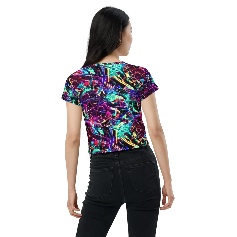 Plasma Pulse on Crop Tee — Back