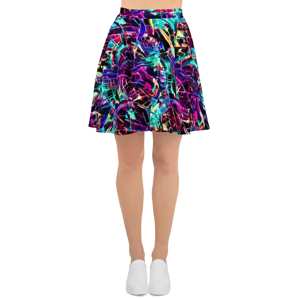 Plasma Pulse on Skater Skirt — Front