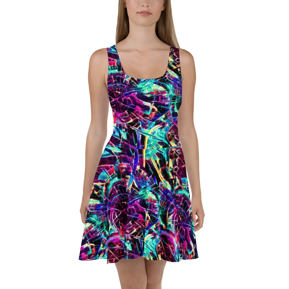 Plasma Pulse on Skater Dress — Front