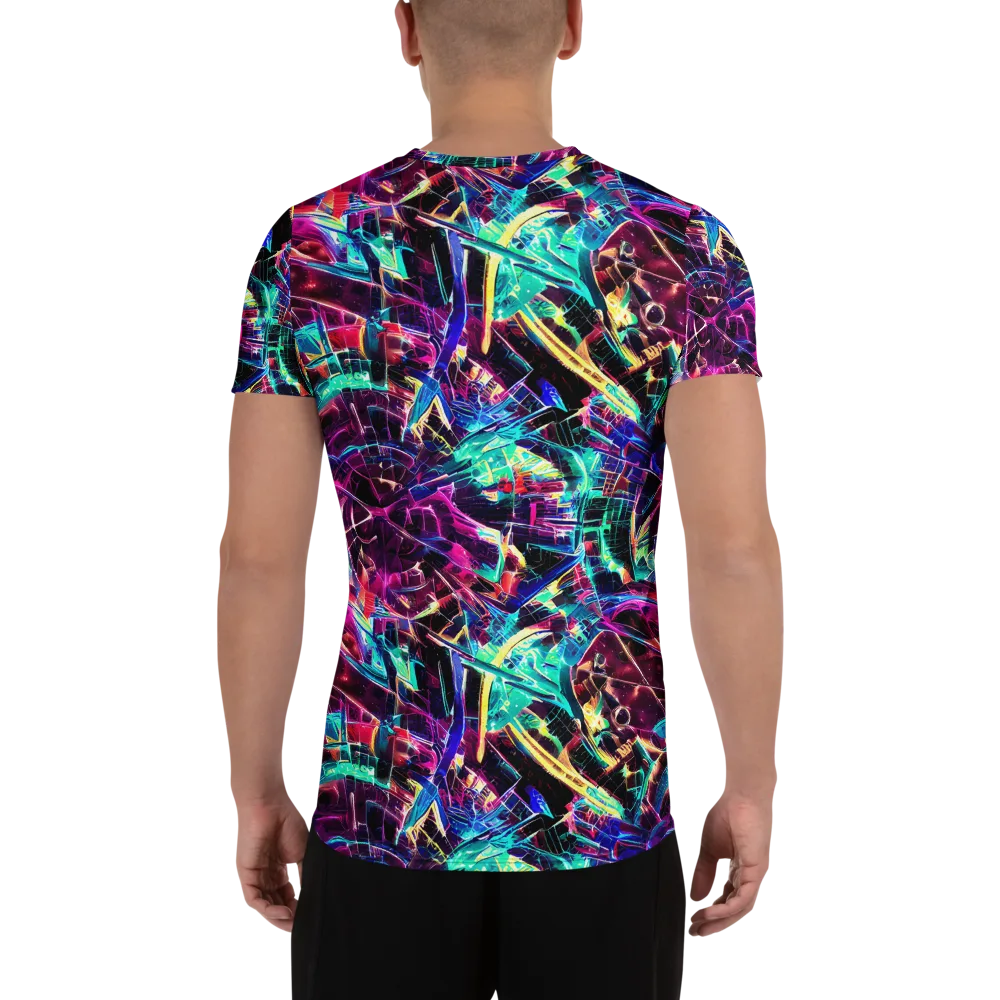 Plasma Pulse on Men's Athletic T-Shirt — Back