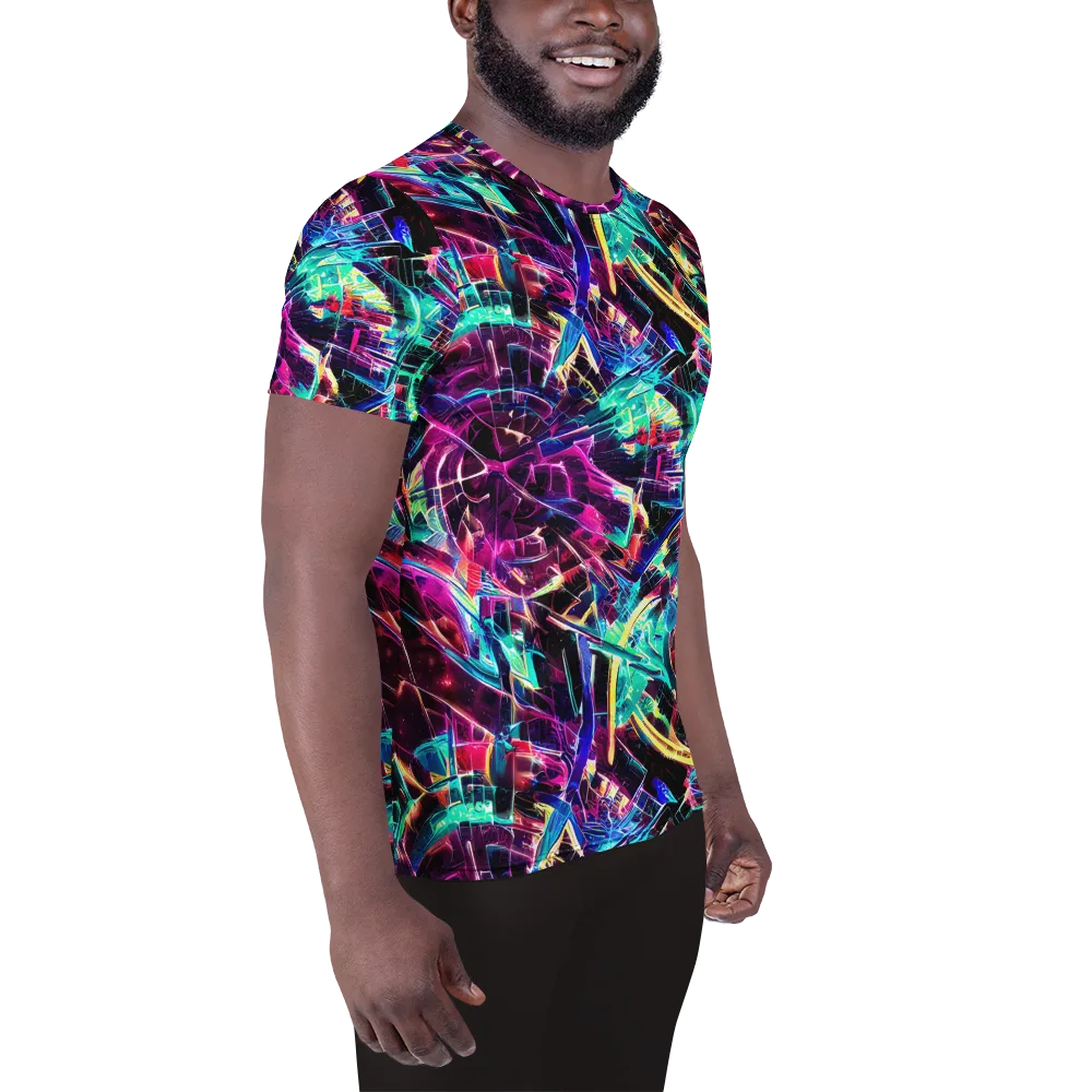 Plasma Pulse on Men's Athletic T-Shirt — Right